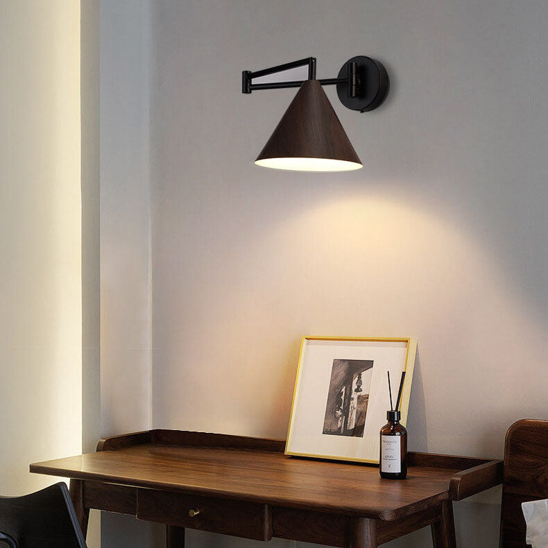 NordicWood | Elegant Adjustable Swing Arm Wall Sconce Light 4