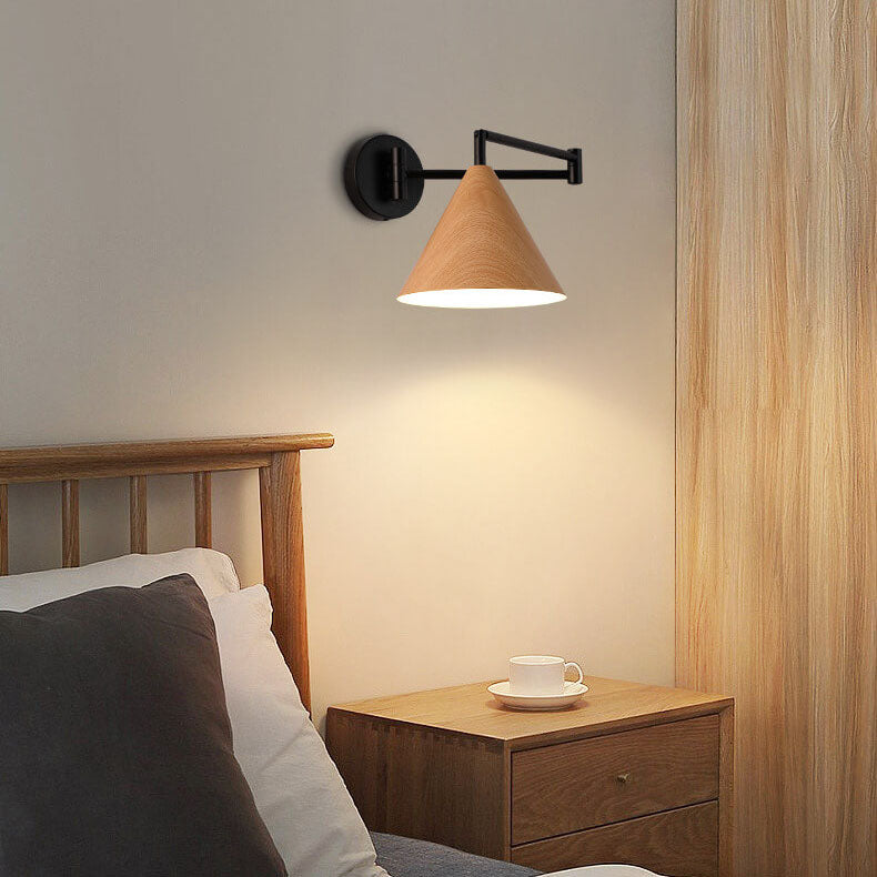 NordicWood | Elegant Adjustable Swing Arm Wall Sconce Light 5