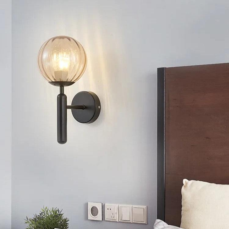 Nordic Style | LED Wall Sconce with Adjustable 3-Colour Lighting | Elegant Brass & Glass Design for Modern Ambience 9
