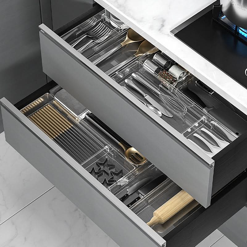 Kitchen Drawer Organiser with Adjustable Compartments, Cutlery Tray for Utensils, Drawer Organisers for Office – image 4