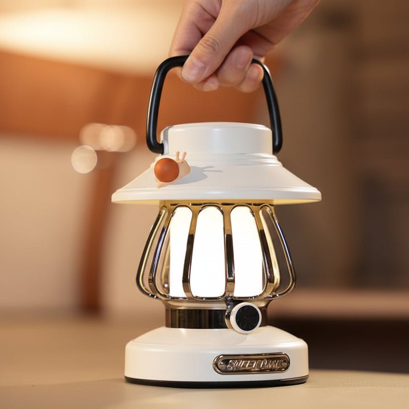 Night Light for Tent and Camping, Rechargeable Camping Light, Portable Battery Lamp, Retro Cordless Lamp with Warm LED_03