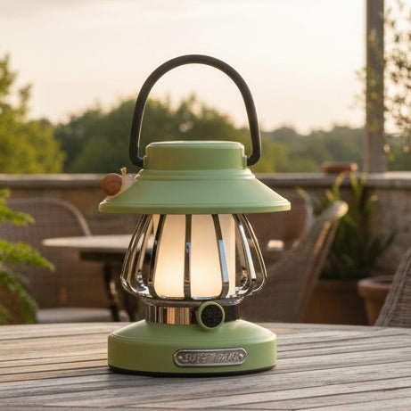 Night Light for Tent and Camping, Rechargeable Camping Light, Portable Battery Lamp, Retro Cordless Lamp with Warm LED_00
