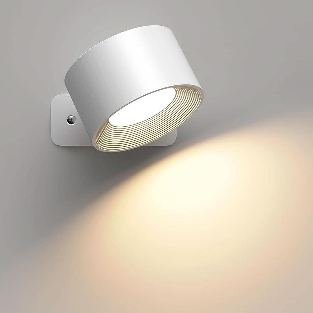 Rechargeable Wall Lights, Dimmable LED Wall Lamp with 360 Rotation, Living Room Wall Light_00