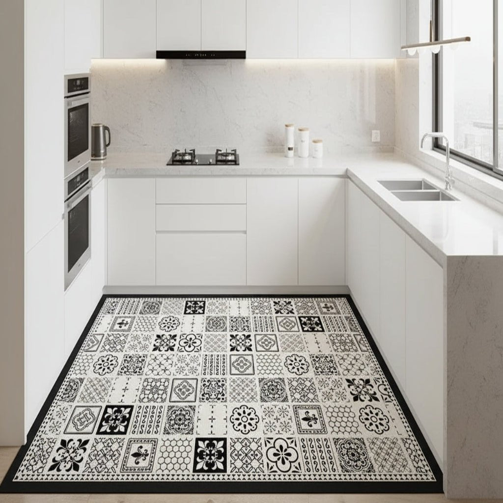 Anti Fatigue Kitchen Mats, Waterproof PVC Kitchen Rug Runner, Oil Resistant Anti Slip Mat for Kitchen Floor_00