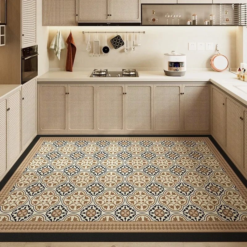 Anti Fatigue Kitchen Mats, Waterproof PVC Kitchen Rug Runner, Oil Resistant Anti Slip Mat for Kitchen Floor_10