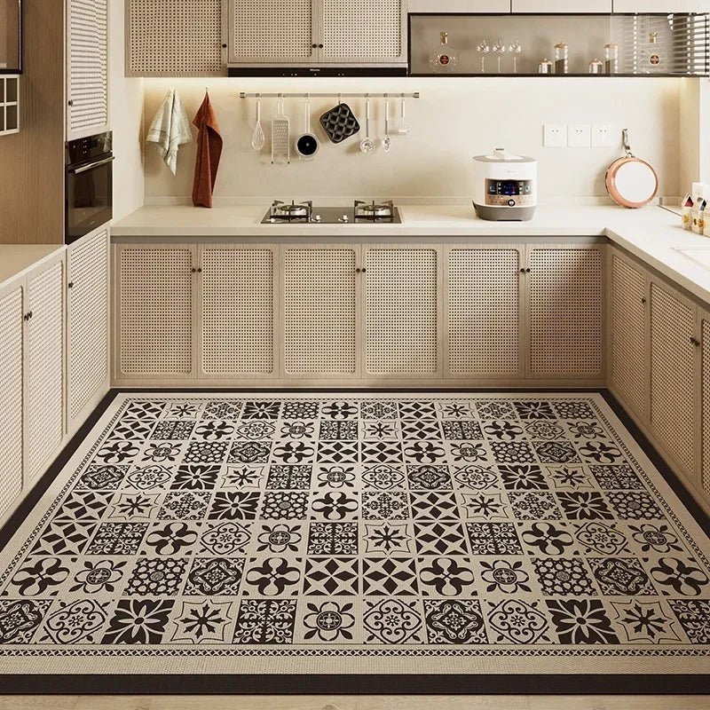 Anti Fatigue Kitchen Mats, Waterproof PVC Kitchen Rug Runner, Oil Resistant Anti Slip Mat for Kitchen Floor_02