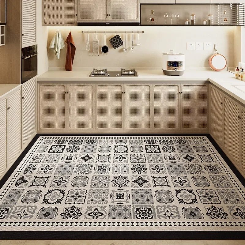 Anti Fatigue Kitchen Mats, Waterproof PVC Kitchen Rug Runner, Oil Resistant Anti Slip Mat for Kitchen Floor_03