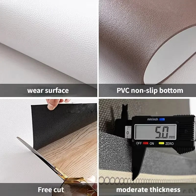 Anti Fatigue Kitchen Mats, Waterproof PVC Kitchen Rug Runner, Oil Resistant Anti Slip Mat for Kitchen Floor_06