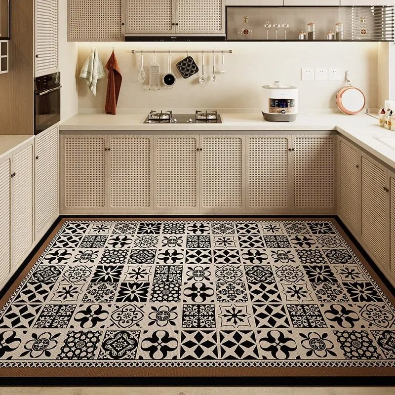 Anti Fatigue Kitchen Mats, Waterproof PVC Kitchen Rug Runner, Oil Resistant Anti Slip Mat for Kitchen Floor_08