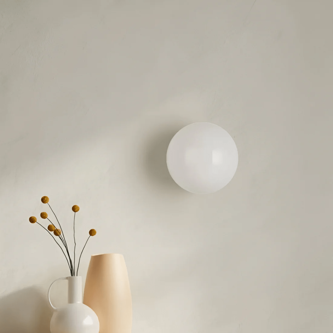Wall Lights Indoor, Modern Living Room Wall Light with Glass Globe, LED Wall Sconce for Bedroom and Hallway_02