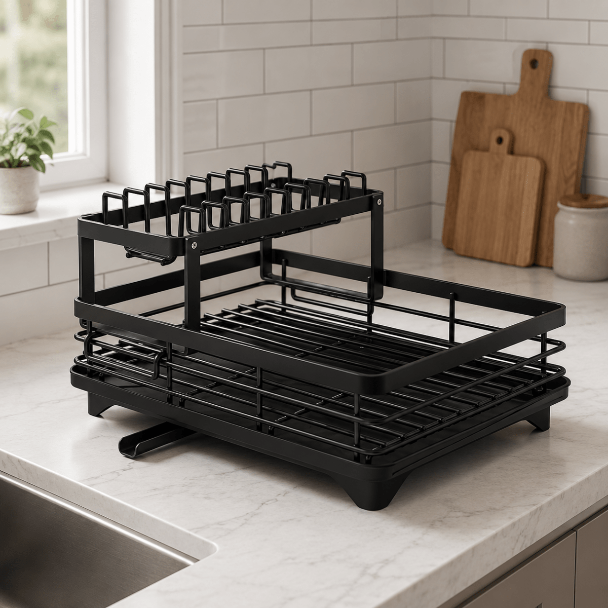 Stainless Steel Dish Drainer, Plate Rack – image 4