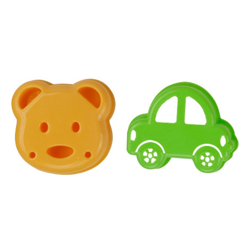 Cookie Cutters and Sandwich Cutters for Kids, Vegetable Cutters with Bear Rabbit and Car Shapes, Kitchen Gadgets_06
