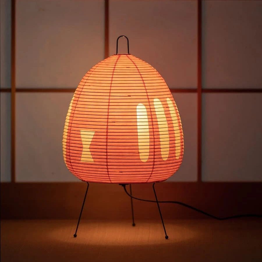 Table Lamp, Rice Paper Lamp with Iron Base, Retro Small Table Lamp for Living Room and Bedroom Mood Lighting_06
