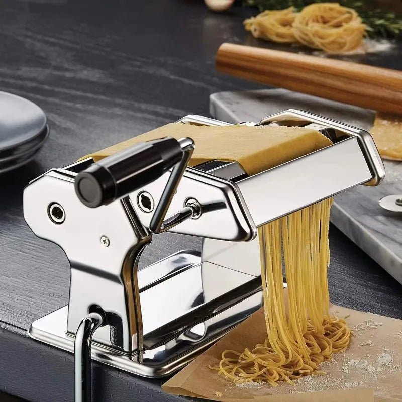 Pasta Maker Machine, Manual Pasta Machine with 7 Thickness Settings, Stainless Steel Pasta Roller and Cutter for Lasagne_02