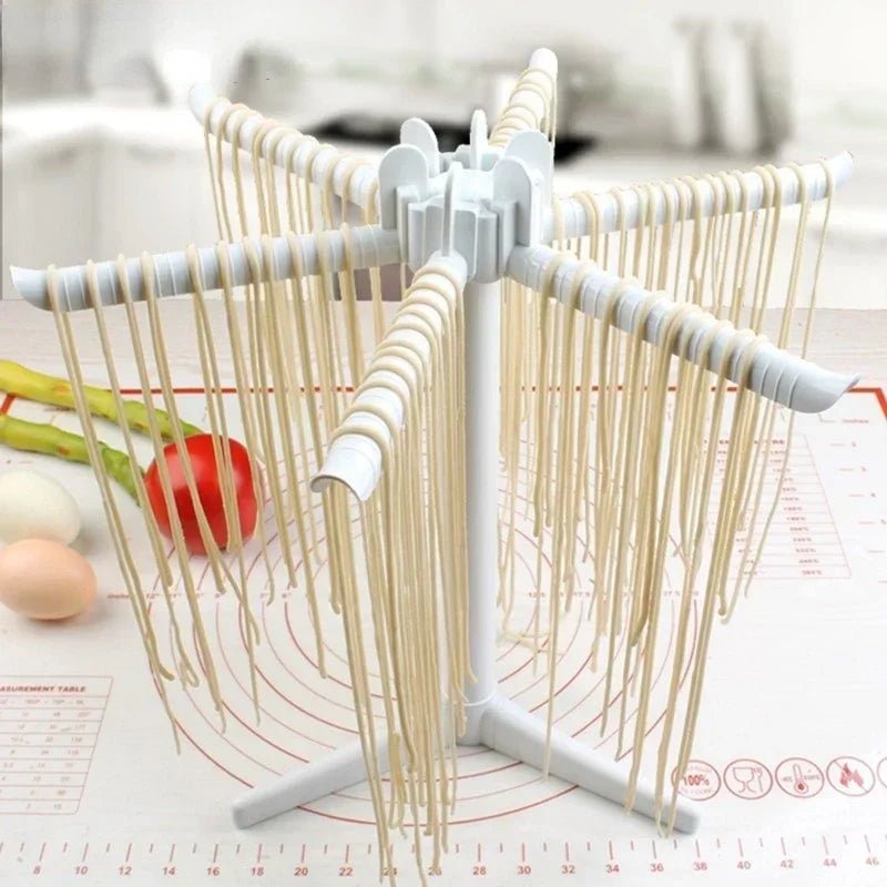 Pasta Drying Rack with 5 Arms, Pasta Hanging Rack with Non Slip Base for Spaghetti and Tagliatelle, Kitchen Accessories_03