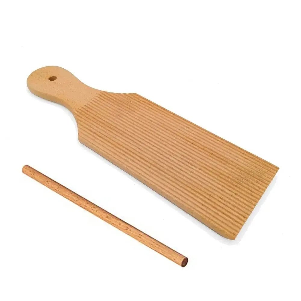 Gnocchi Board and Wooden Pasta Board Set, Pasta Making Kit with Gnocchi Paddle and Ravioli Mould, Wooden Kitchen Tools_07