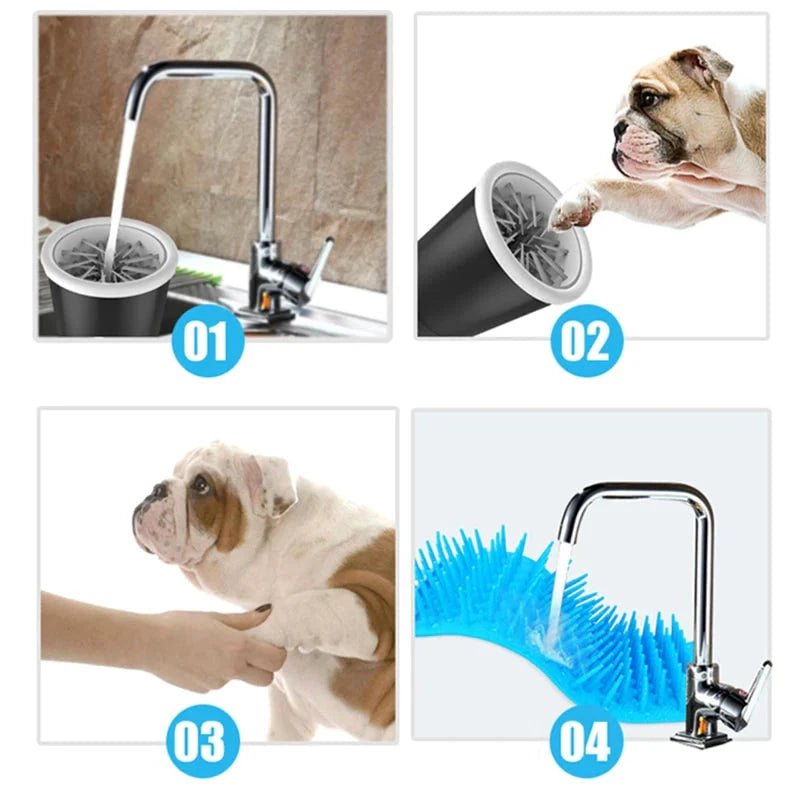 Dog Paw Cleaner Electric, Dog Grooming Paw Washer for Small and Large Dogs