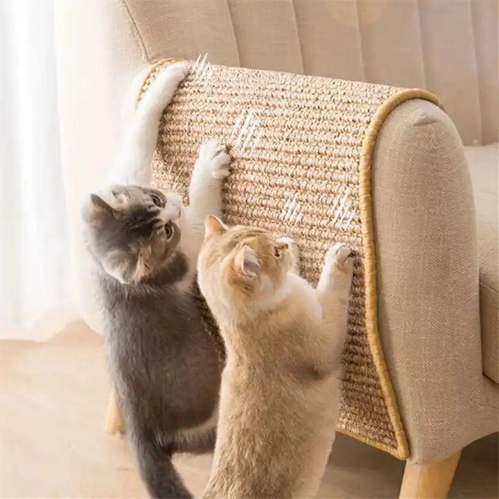 Cat Scratchers, Sisal Cat Scratching Board for Cats of All Sizes, Flat Cat Scratching Mat with MDF Base_02