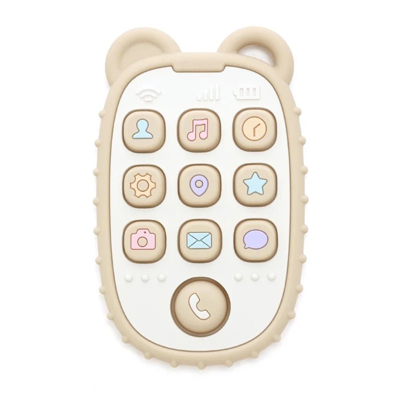 Silicone Teething Ring Mobile for Babies, Soft Phone Teether, Hanging Teething Toy for Small Hands_10