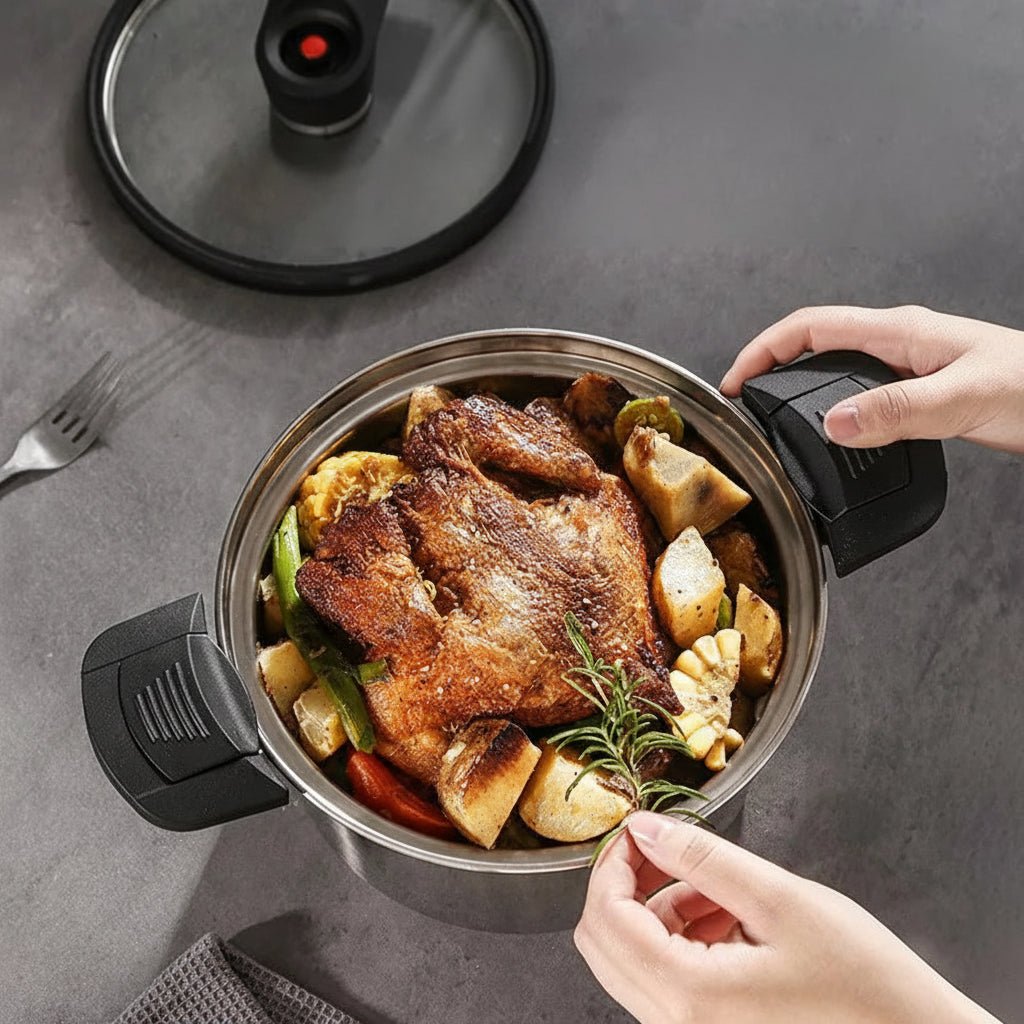 Pressure Cooker Stainless Steel 24 cm or 26 cm, Stovetop Pressure Cooker for Induction Hob – image 4