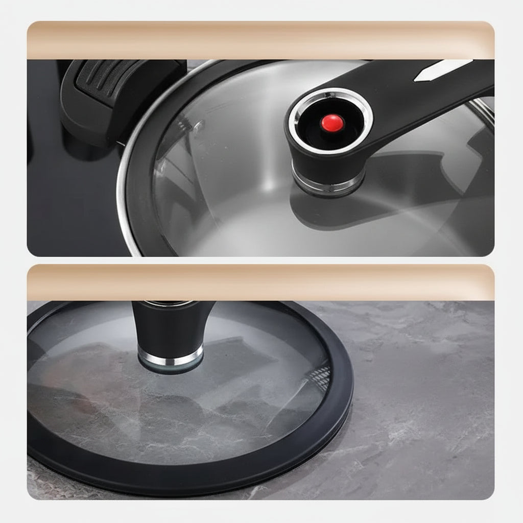 Pressure Cooker Stainless Steel 24 cm or 26 cm, Stew Pot for Soups – image 7