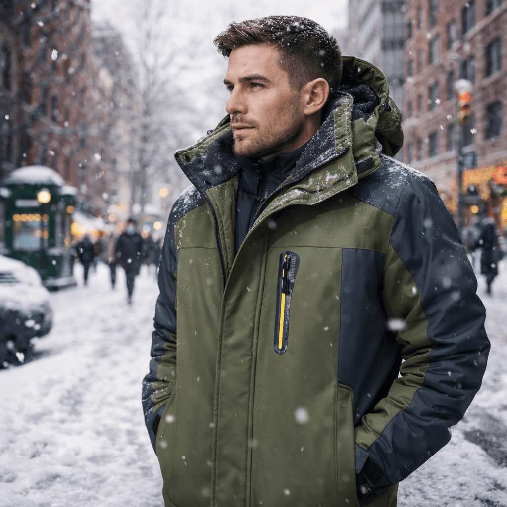 Mens Waterproof Jackets, Mens Coats, Winter Coat with Breathable Fabric, Windproof Winter Jacket for Men