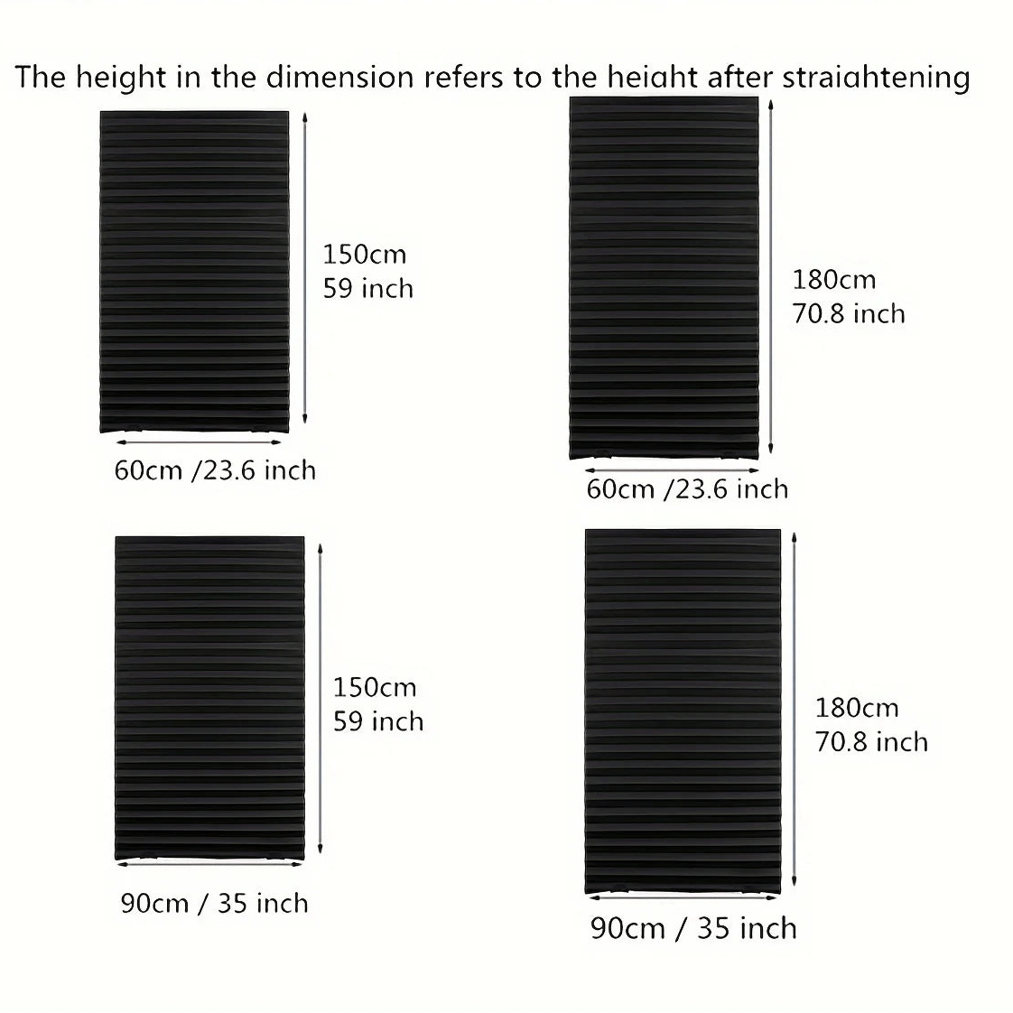 No Drill Blinds, Pleated Window Blinds Self Adhesive, Stick On Kitchen Blinds for Bedroom and Office_04