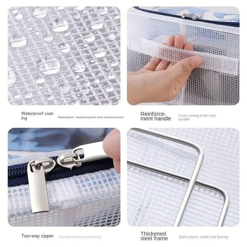 Shoe Storage Boxes, Clear Plastic Shoe Boxes with Ventilation, Stackable Plastic Storage Boxes with Steel Frame_04
