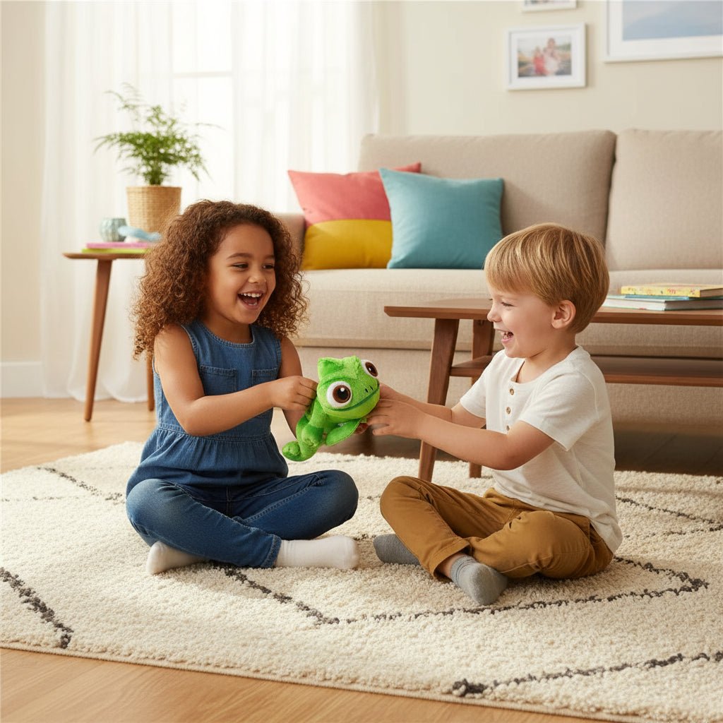 Chameleon Soft Toy 15 cm, Cute Plush Toy for Kids, Colourful Stuffed Animal and Kawaii Plushie_01