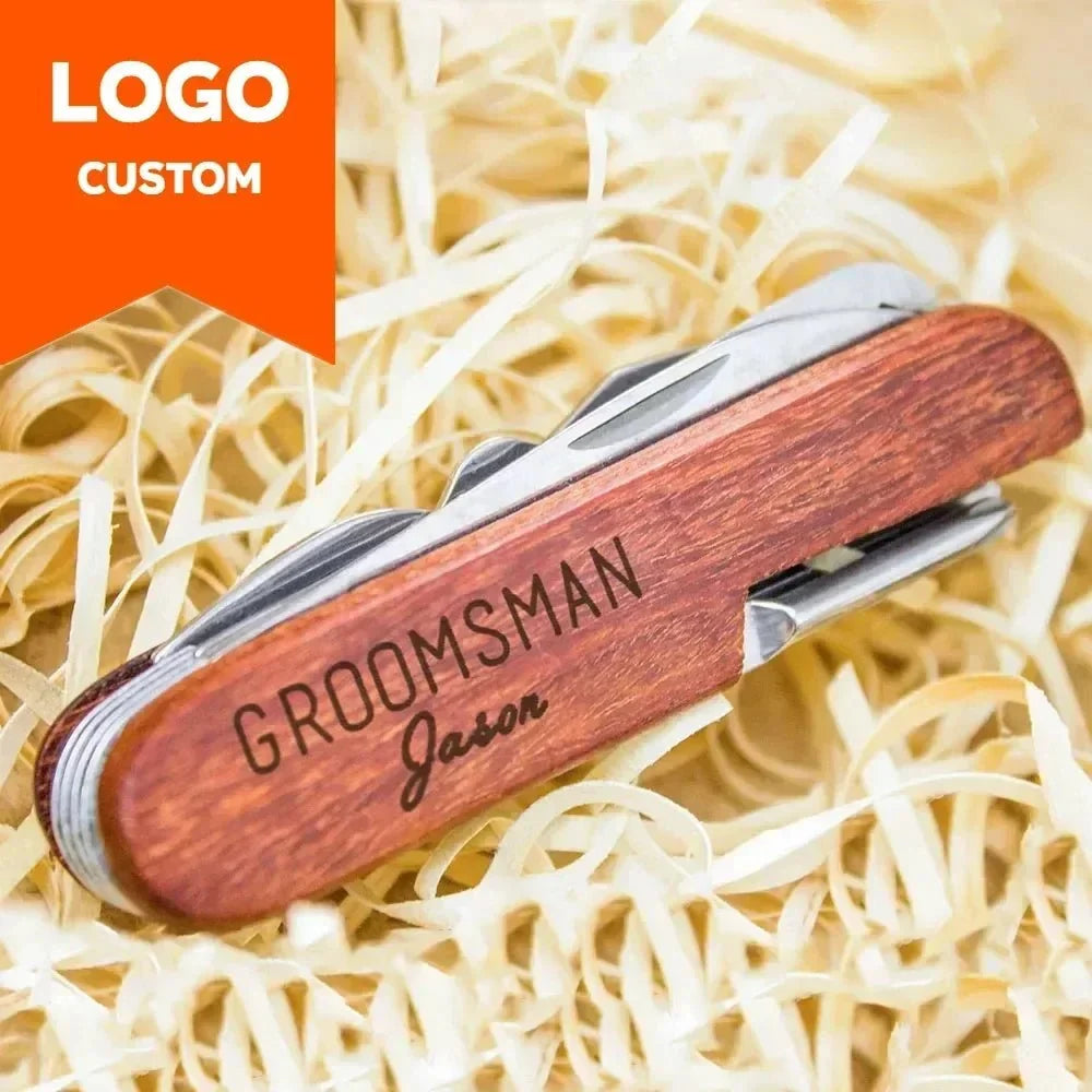 Corkscrew with Knife, Waiters Friend Corkscrew, Wooden Wine Bottle Opener, Personalised Gift, Anniversary Gift_02
