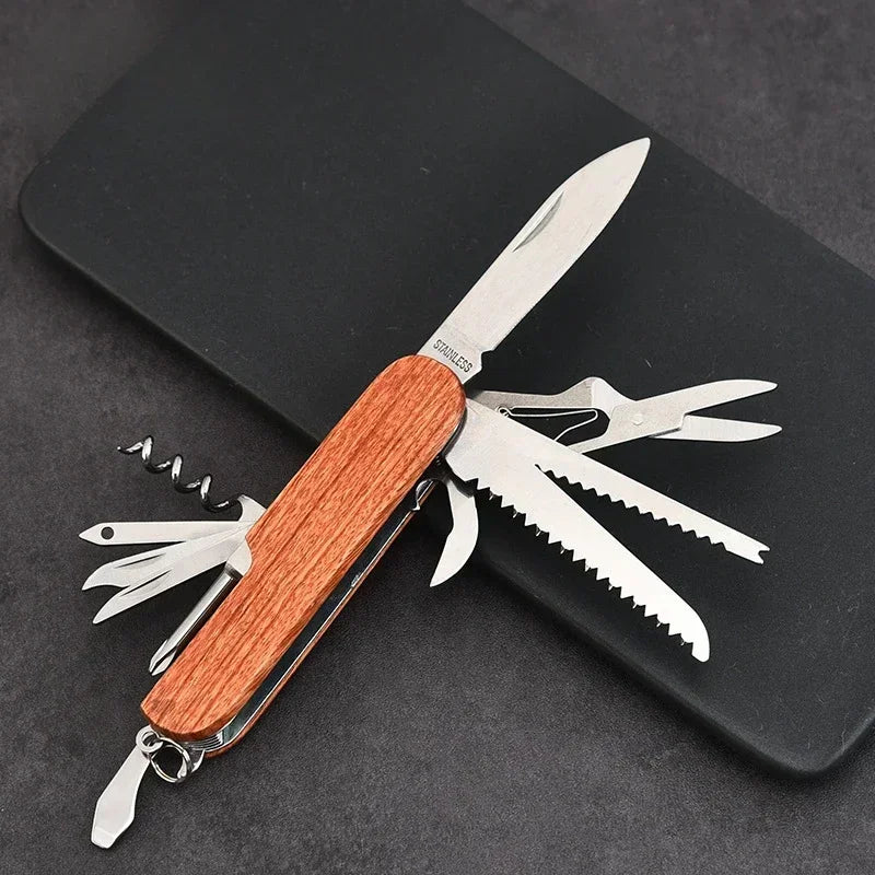 Corkscrew with Knife, Waiters Friend Corkscrew, Wooden Wine Bottle Opener, Personalised Gift, Anniversary Gift_04