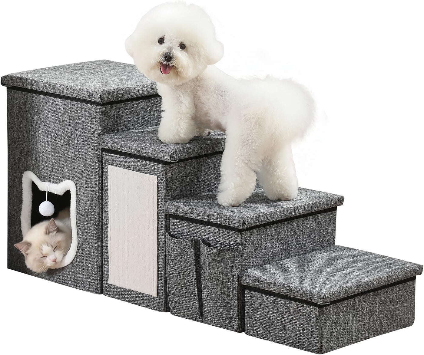 Pet Haven | 3-Step Dog Stairs for Bed with Non-Slip Design | Easy Access for Pets 7