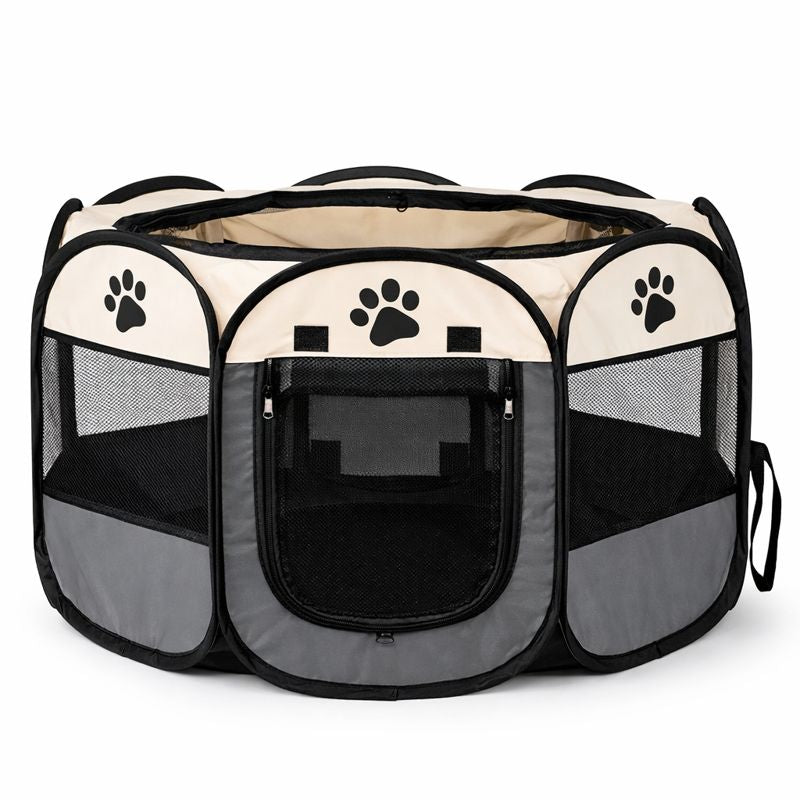 Pet Haven | Portable Dog Playpen with Breathable Mesh Panels | Secure Indoor and Outdoor Enclosure for Pets 0