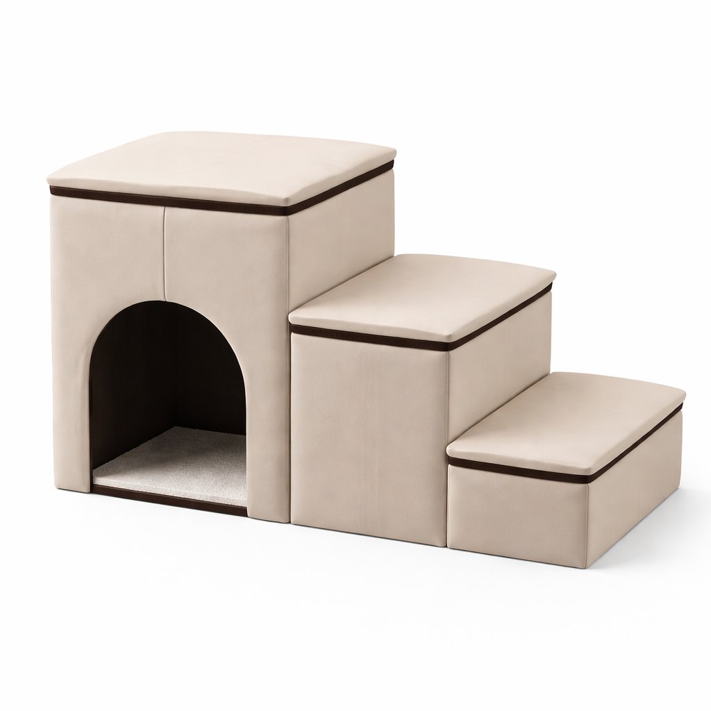 Pet Steps Collection | Dog Stairs for Bed with Foldable Eco-Friendly Design | Easy Access for Pets 0