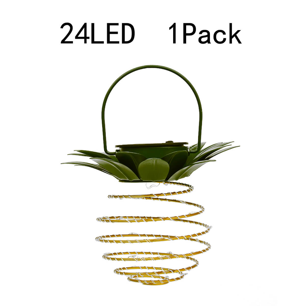 PineappleGlow | Charming Solar LED Hanging Lantern for Outdoor Spaces 7