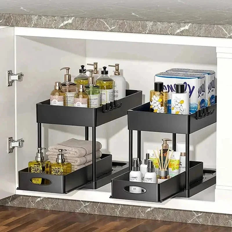 Bathroom Storage Under Sink Organiser, Under Sink Storage for Kitchen
