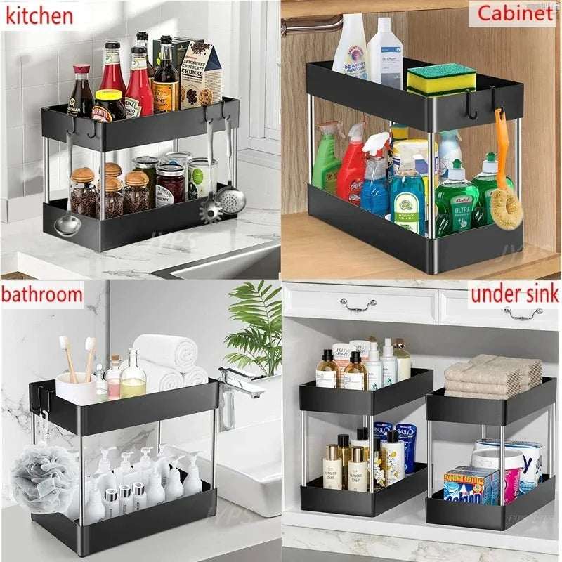 Bathroom Storage Under Sink Organiser, Under Sink Storage for Kitchen – image 5