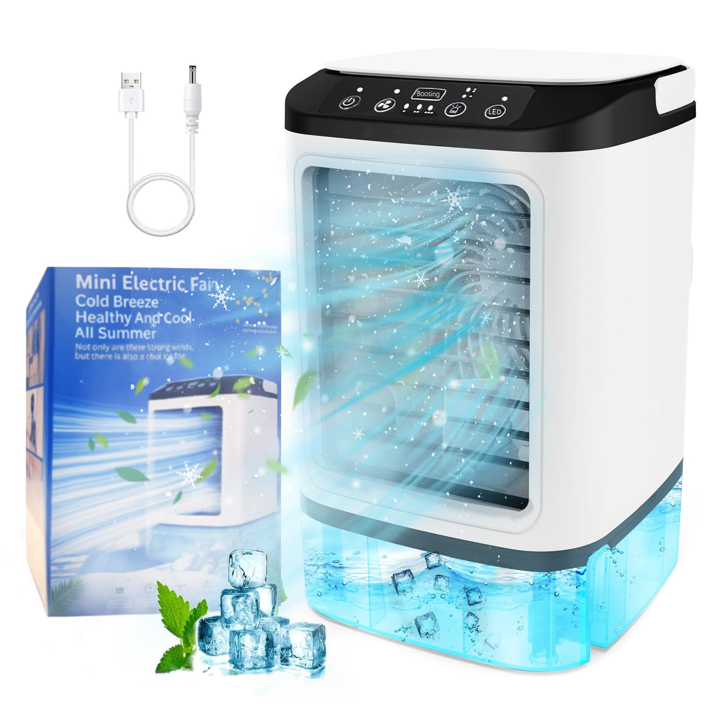 Portable Air Conditioner | 4-in-1 Mini Cooling Unit with Fast Cooling | Adjustable Airflow for Home and Travel Comfort 7