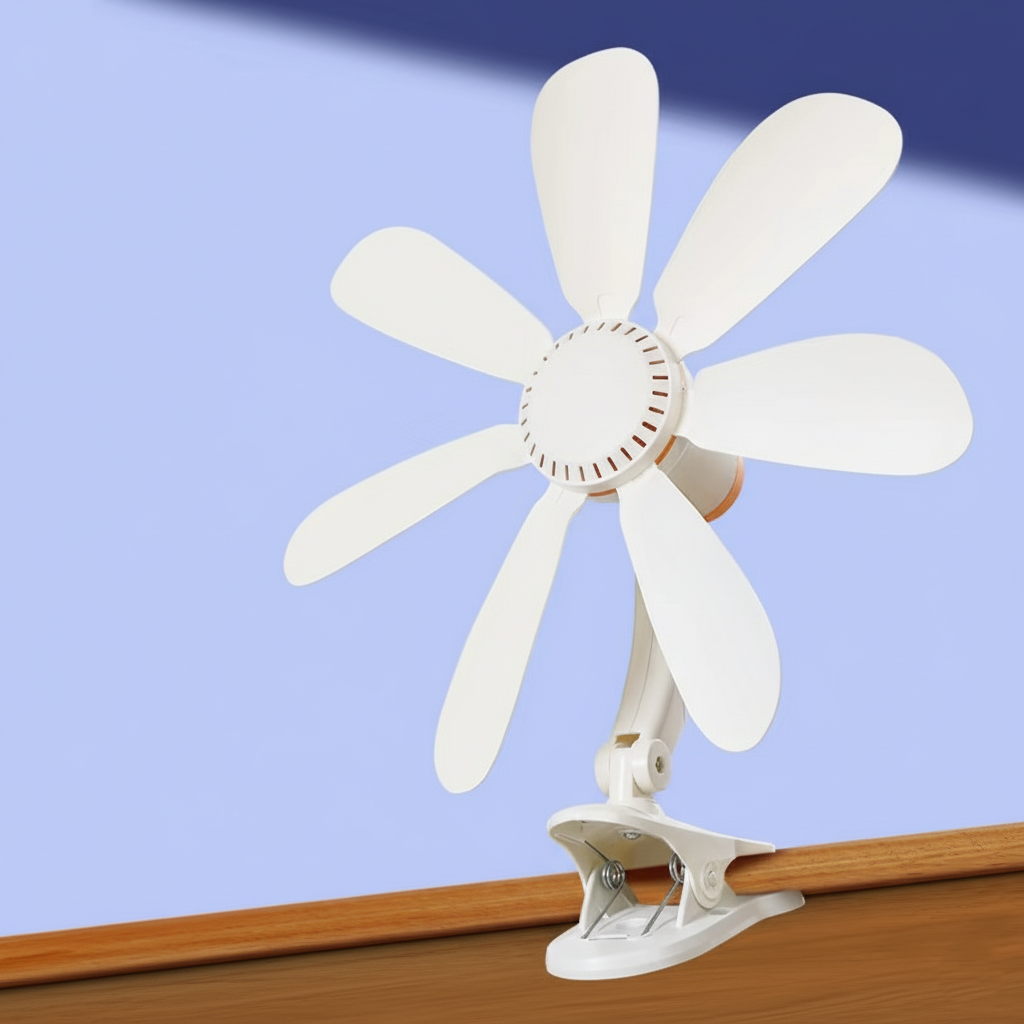 Portable Cooling Solutions | Small Desk Fan with Whisper-Quiet Operation | Clip-On Design for Personal Comfort 0