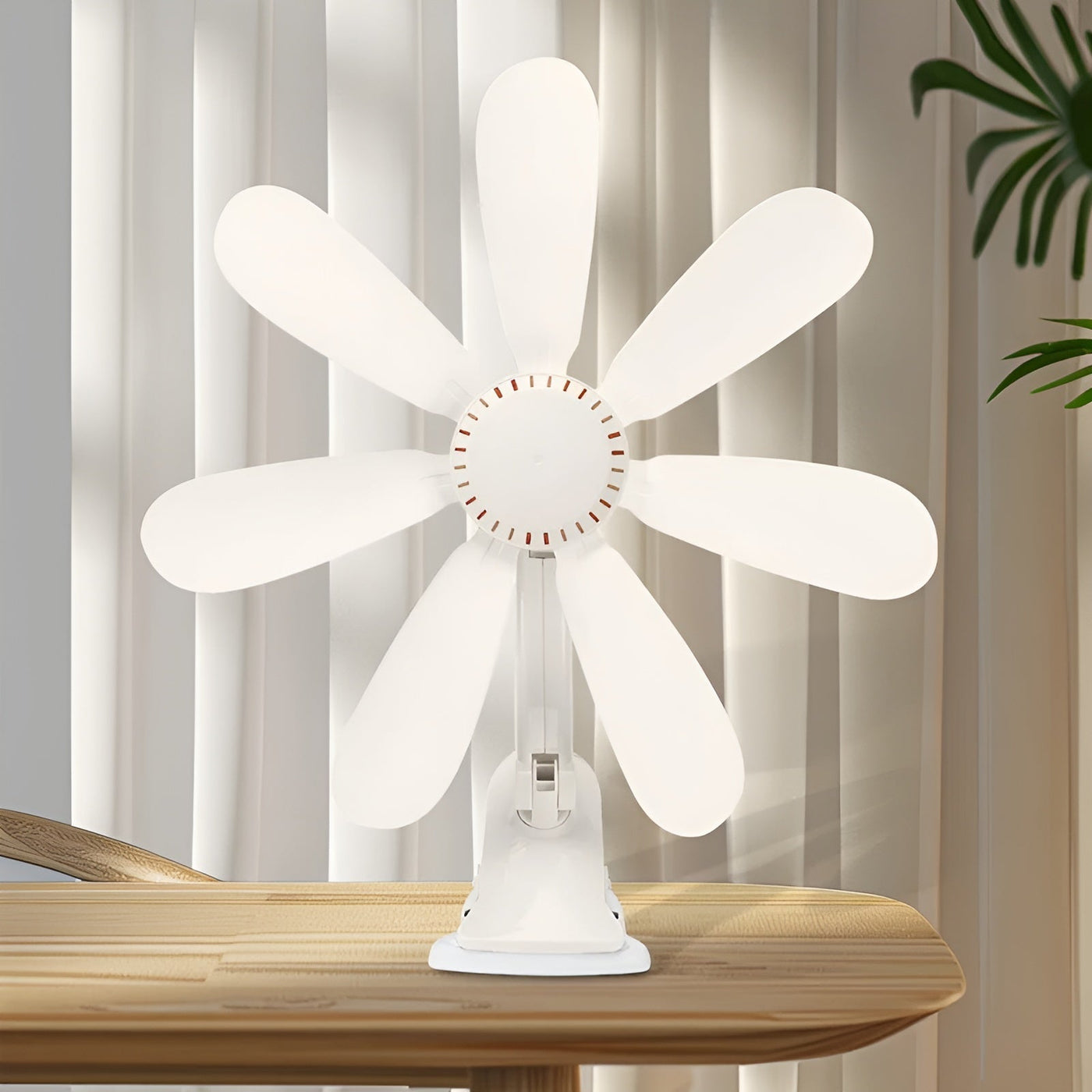 Portable Cooling Solutions | Small Desk Fan with Whisper-Quiet Operation | Clip-On Design for Personal Comfort 1