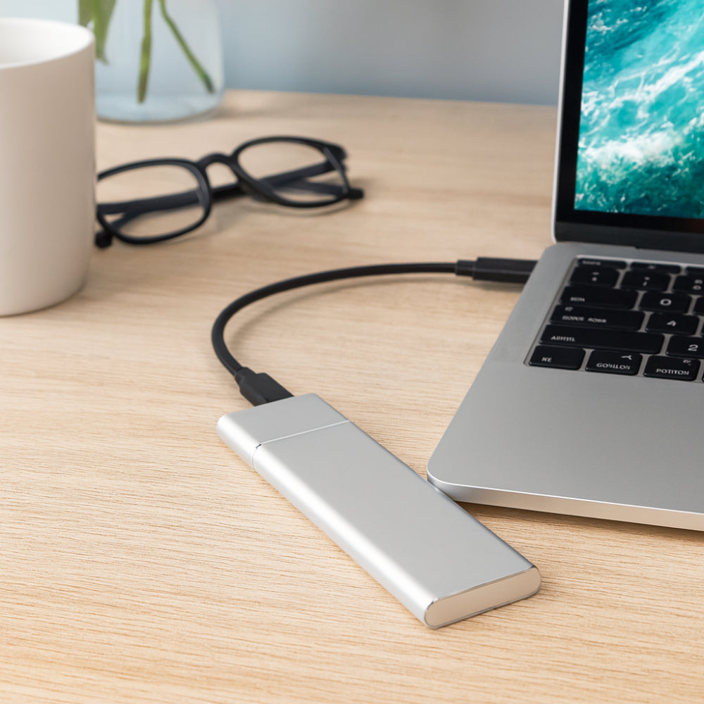 Portable External Hard Drive | 500GB Aluminum Slim Design with High-Speed USB Connectivity | Compact Storage for Travel and Work 8