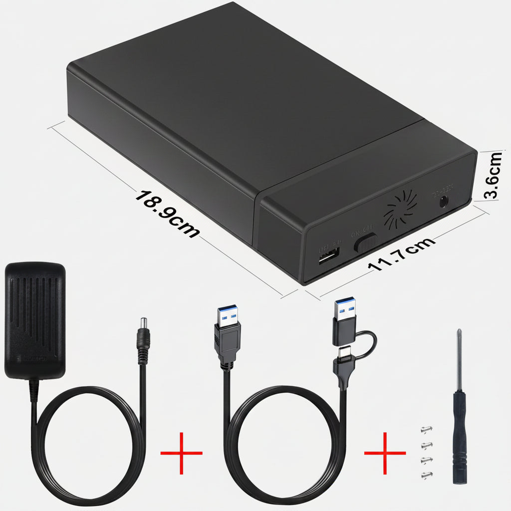 Portable SSD Enclosure | External Hard Drive with USB 3.0 for Fast Backup 3