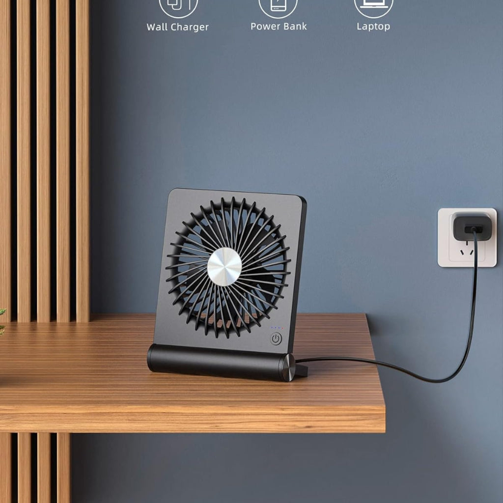 Portable USB Table Fan | Compact & Foldable Design for Instant Cooling 2
