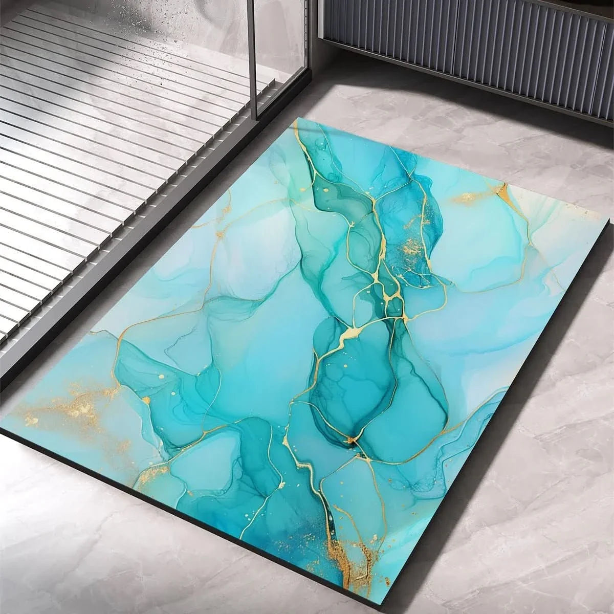 Stone Bath Mats, Quick Drying Diatomite Bath Mat with Non Slip Bottom, Absorbent Bathroom Mat for Shower and Sink_11