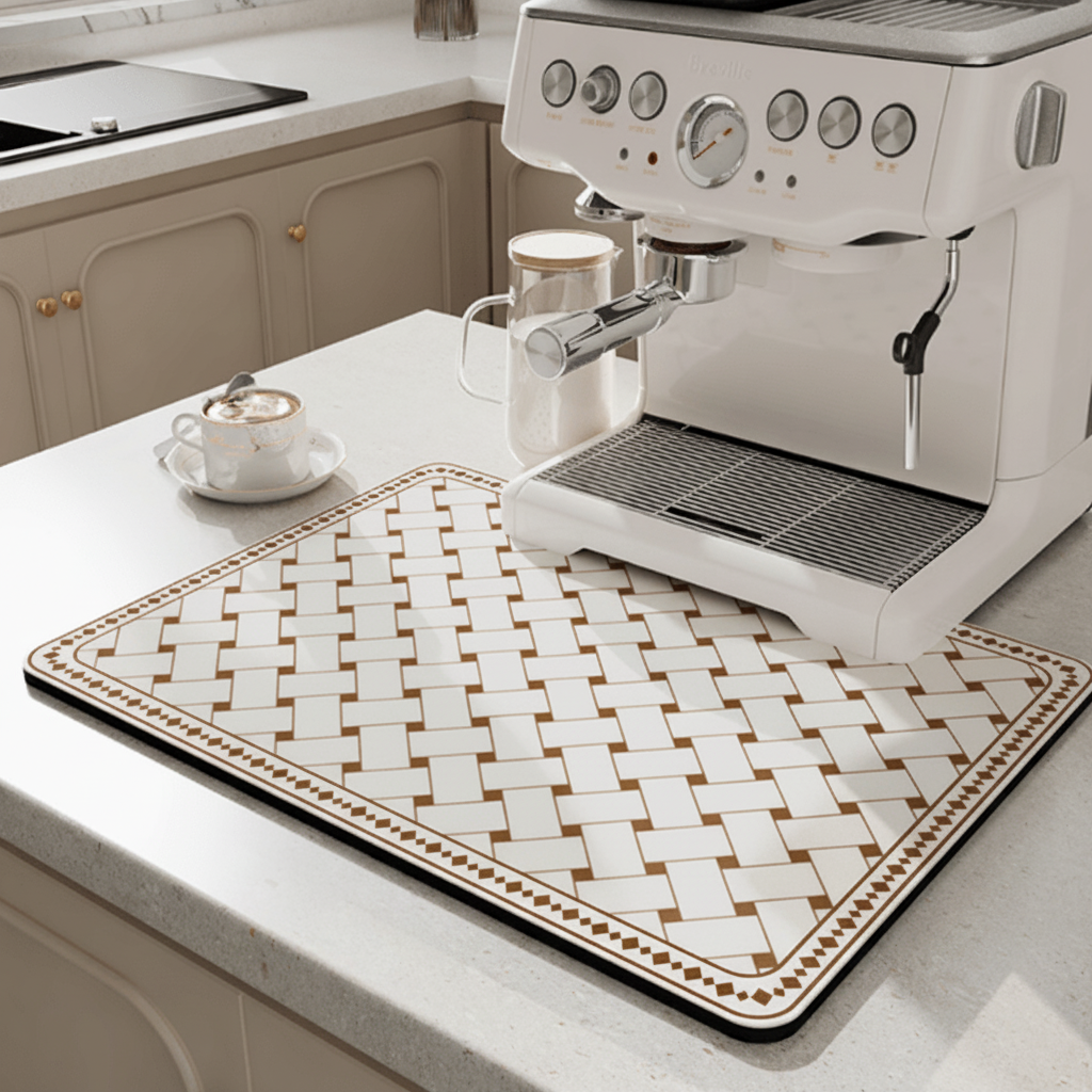 Dish Drying Mat, Diatomite Kitchen Drying Mat for Worktop – image 5