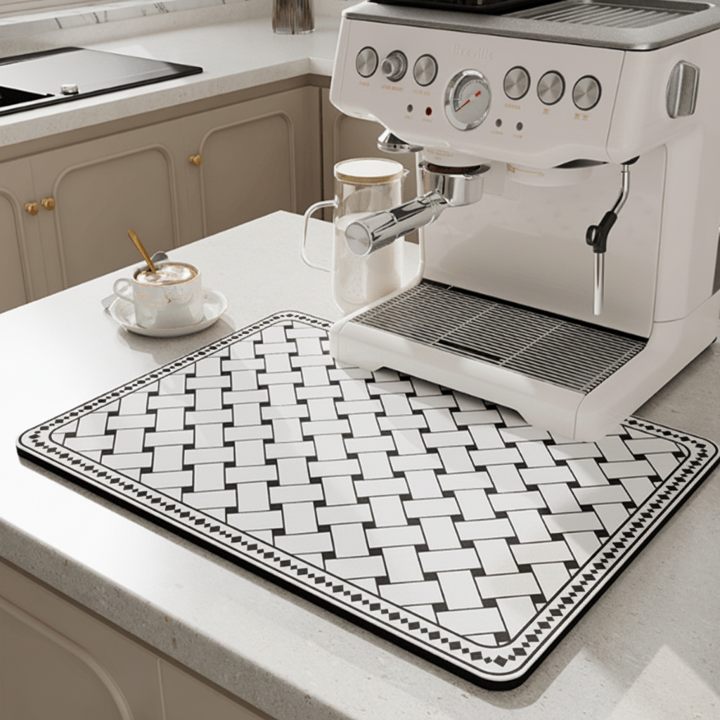 Dish Drying Mat, Diatomite Kitchen Drying Mat for Worktop – image 11