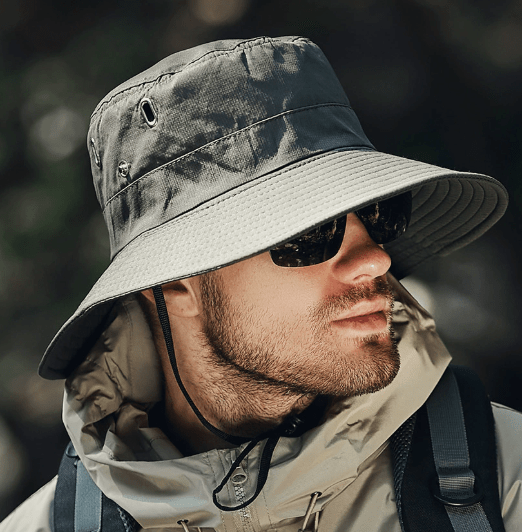 Sun Hat with UV Protection, Wide Brim Hat for Hiking and Camping, Foldable Summer Hat for Fishing_02