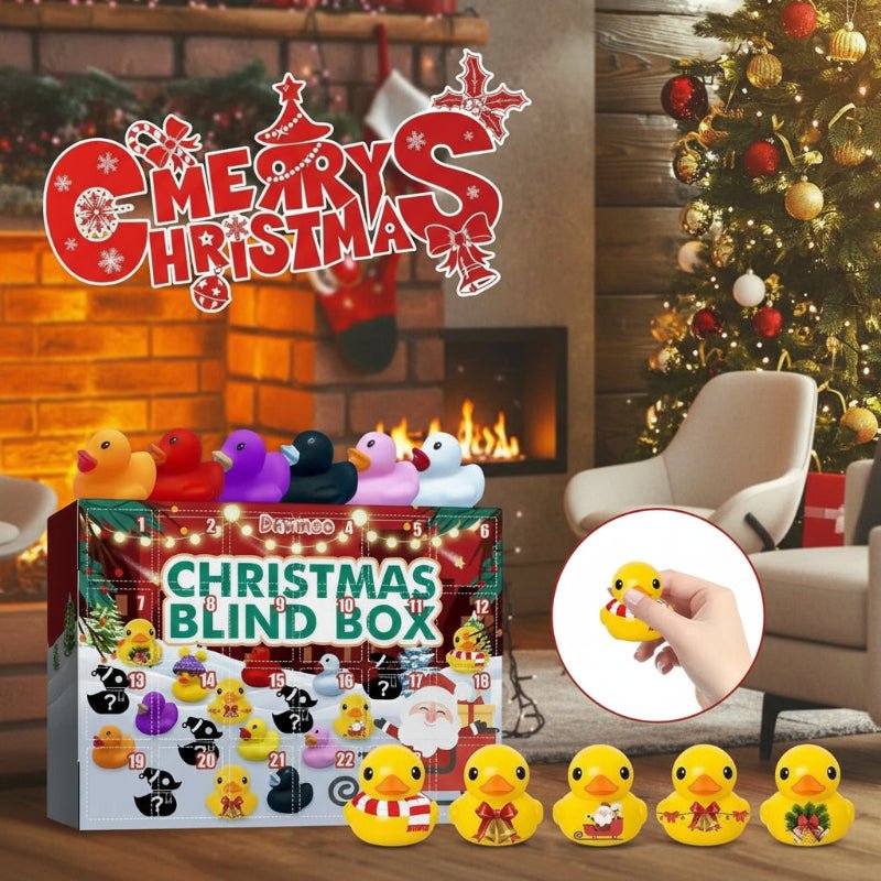 Advent Calendar with 24 Rubber Ducks, Christmas Bath Toys for Kids – image 4