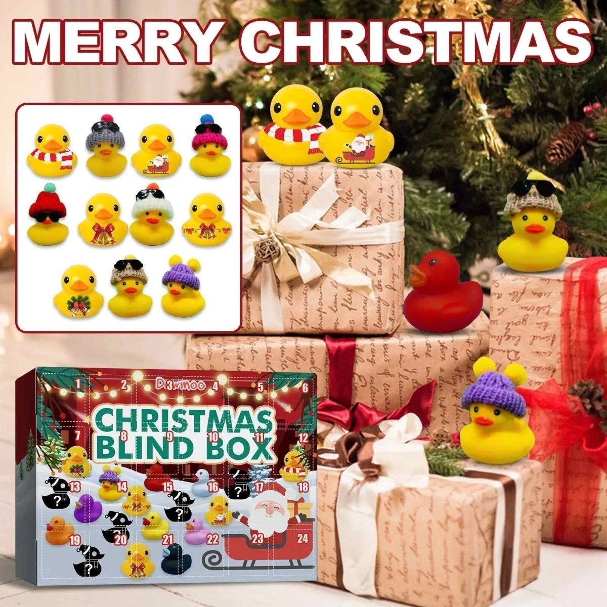 Advent Calendar with 24 Rubber Ducks, Squeaky Duck Advent Calendar – image 5
