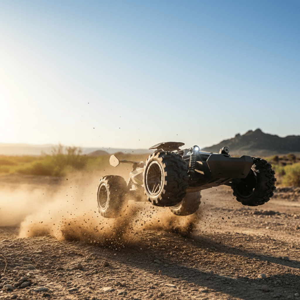 RC Truck Off Road, Electric Remote Control Car with Suspension and Rubber Tyres, Radio Controlled Car up to 15 km/h_01